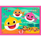 Trefl - Puzzles 4 em 1 Shark Family