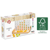 Cayro Jogo 4 em Linha de Madeira